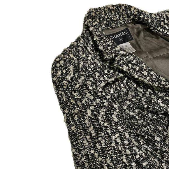 Chanel Skirt Suit Size 38 M Ladies P24398/p24139 Black X White X Multi Tweed/lam - Picture 10 of 16